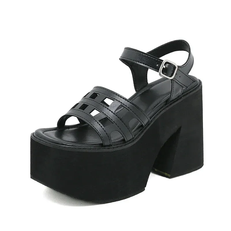 Joskaa 2024 New Chunky Sandals Goth