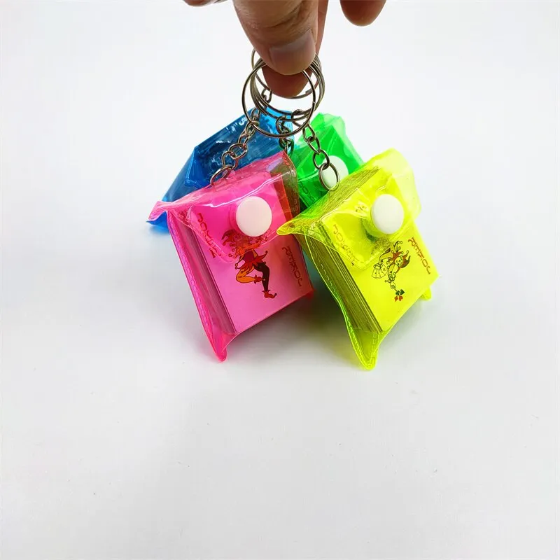 Keychain For Women Men Fun Mini Poker Key Chain Creative Bag Pendant Car Key Ring Accessories Friend Outdoor Entertainment Tools