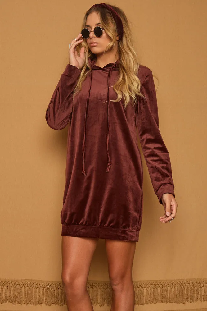 Kiss Goodbye Dress Burgundy