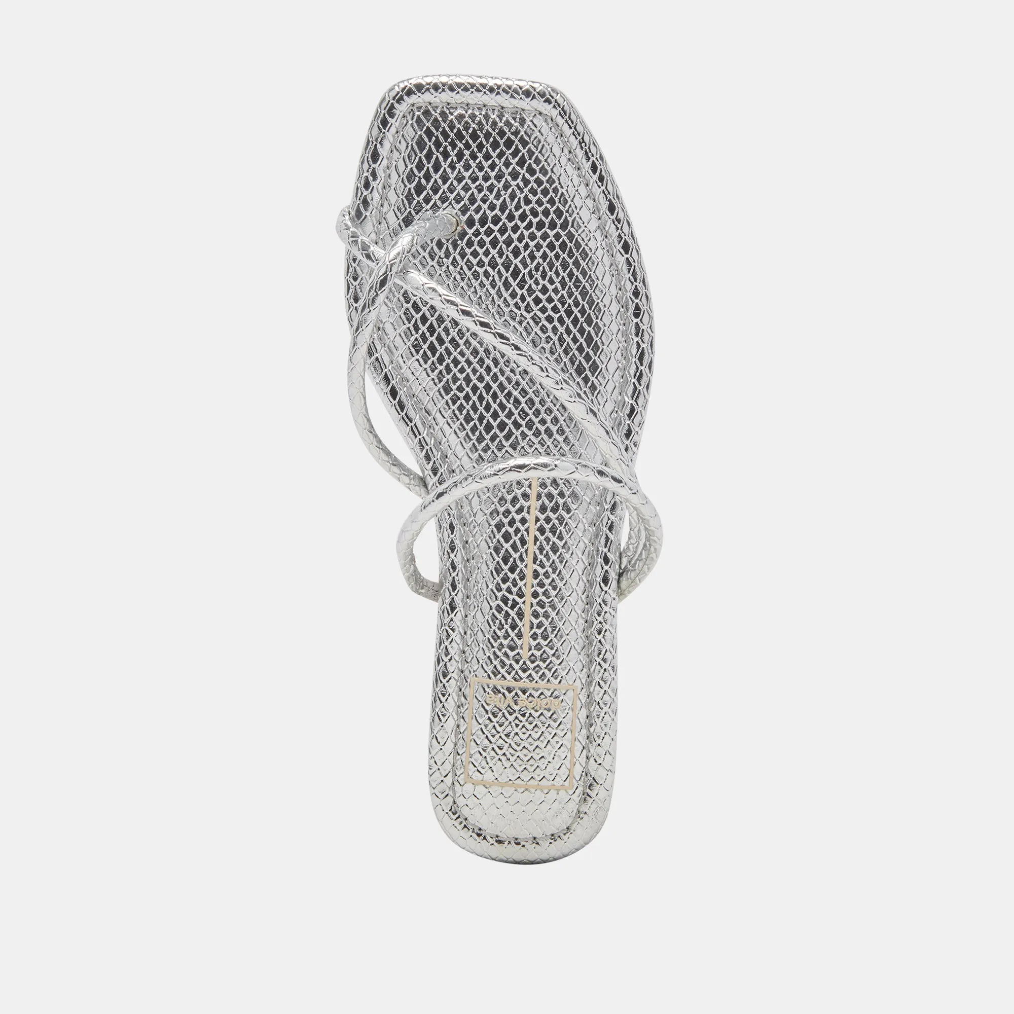 LEANNA SANDALS SILVER EMBOSSED STELLA