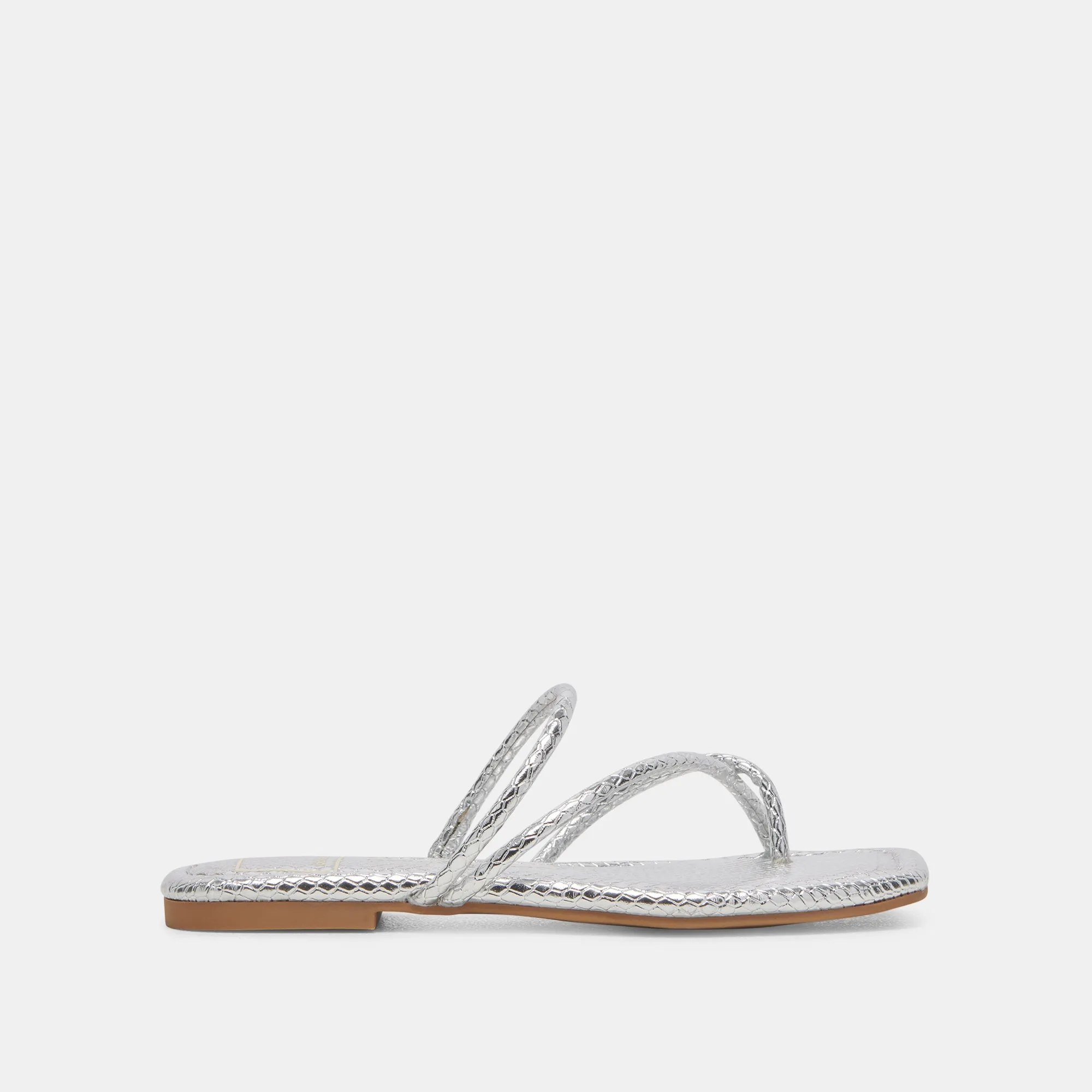 LEANNA SANDALS SILVER EMBOSSED STELLA