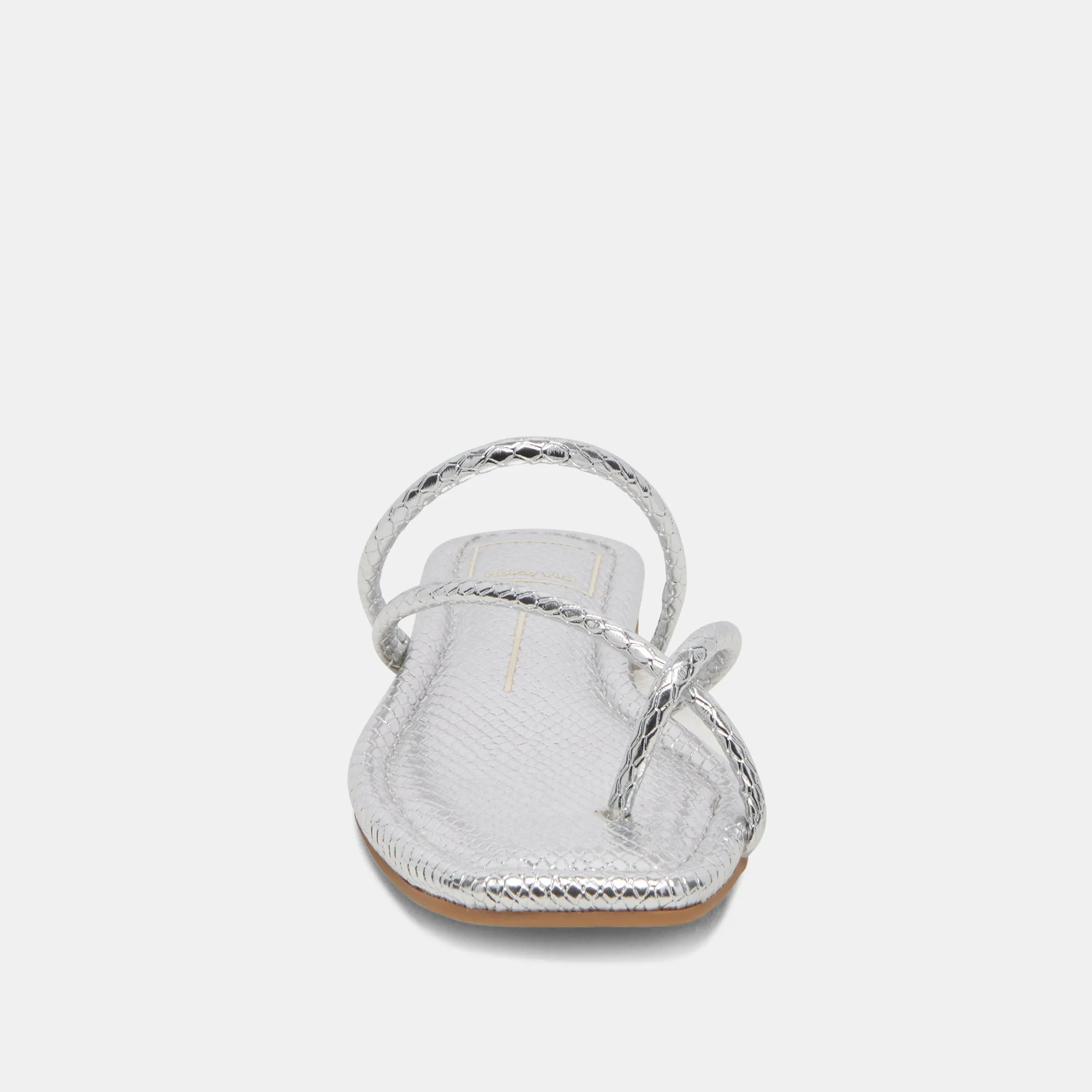 LEANNA SANDALS SILVER EMBOSSED STELLA