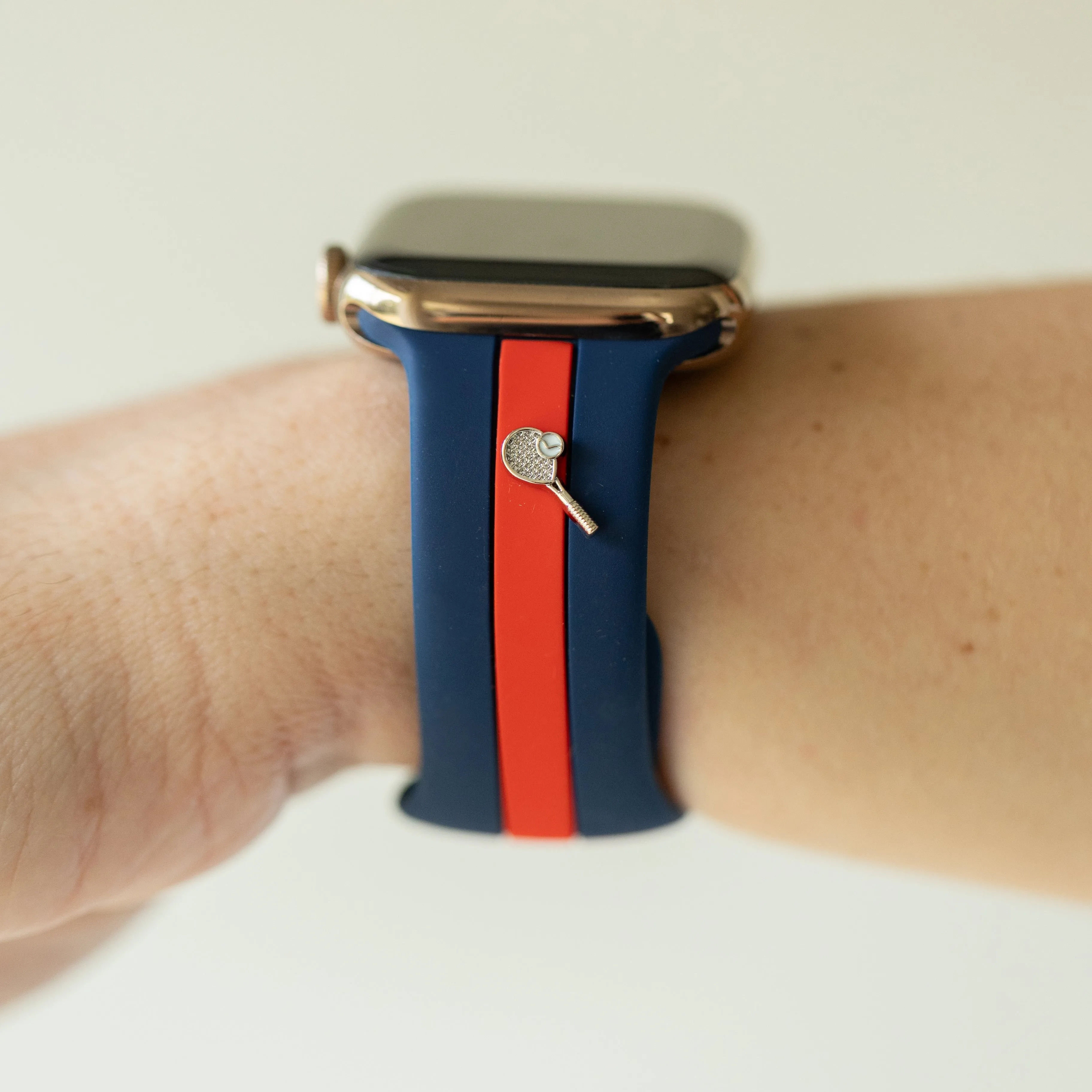 Let's Cause a Racket 🏓 Blue and Red Smart Watch Band