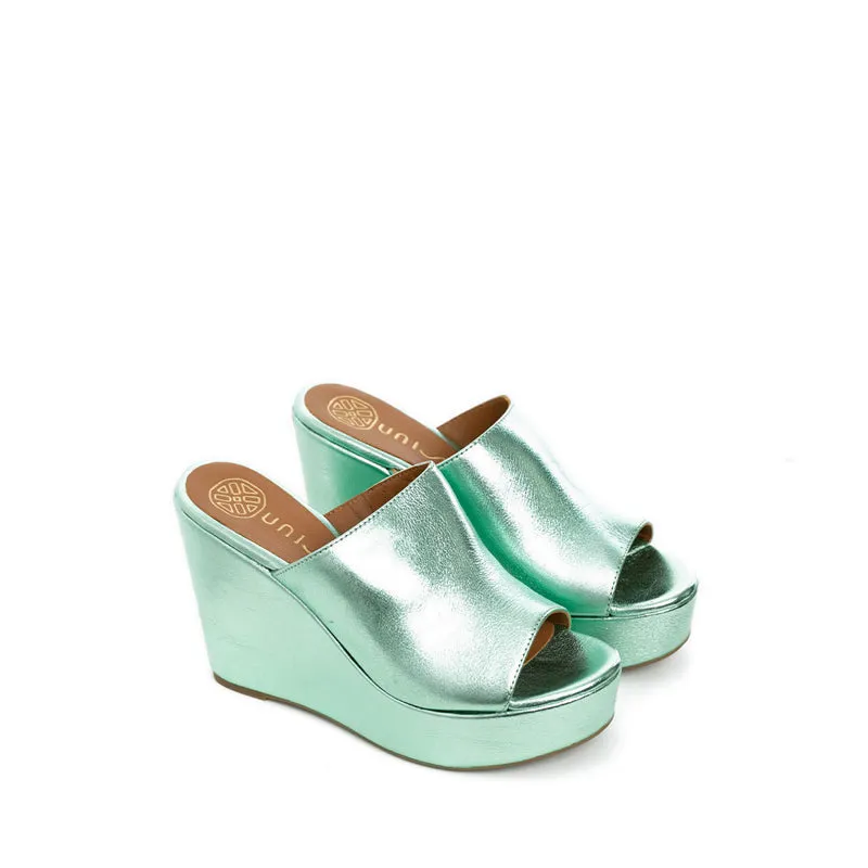 Majo Wedges - Aqua