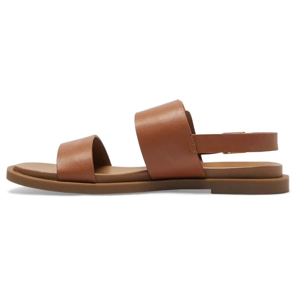 Meadow Sandal in Tan Leather