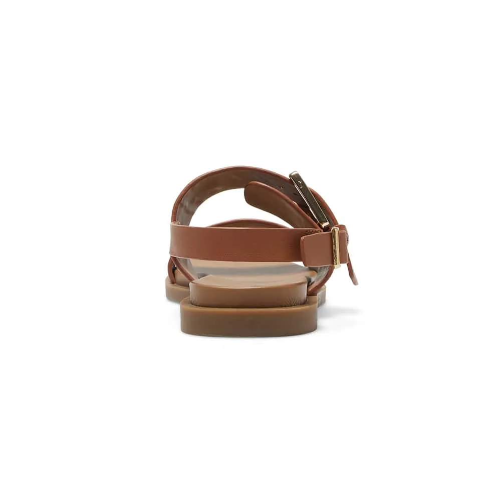 Meadow Sandal in Tan Leather