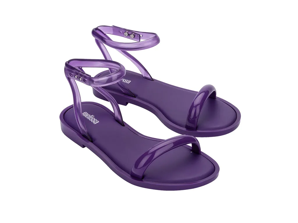 Melissa Wave AD Flat Strappy Purple Sandal For Women