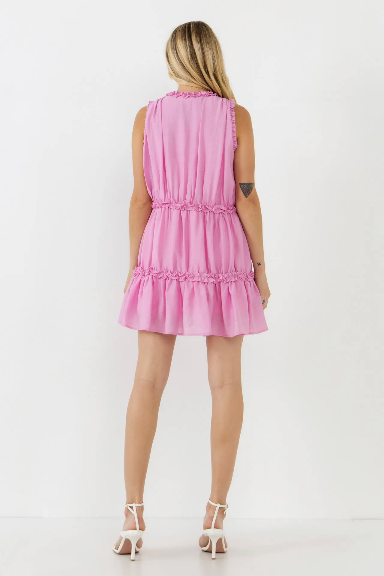 Mini Dress with Ruffle