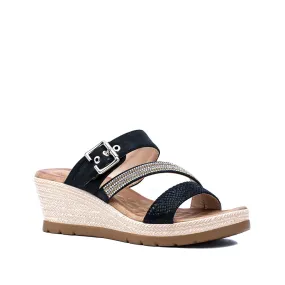 Monica Black Espadrille Sandal