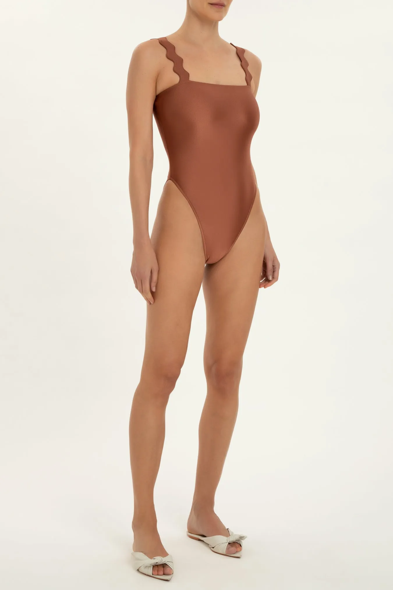 Moves High-Leg Swimsuit with Straps