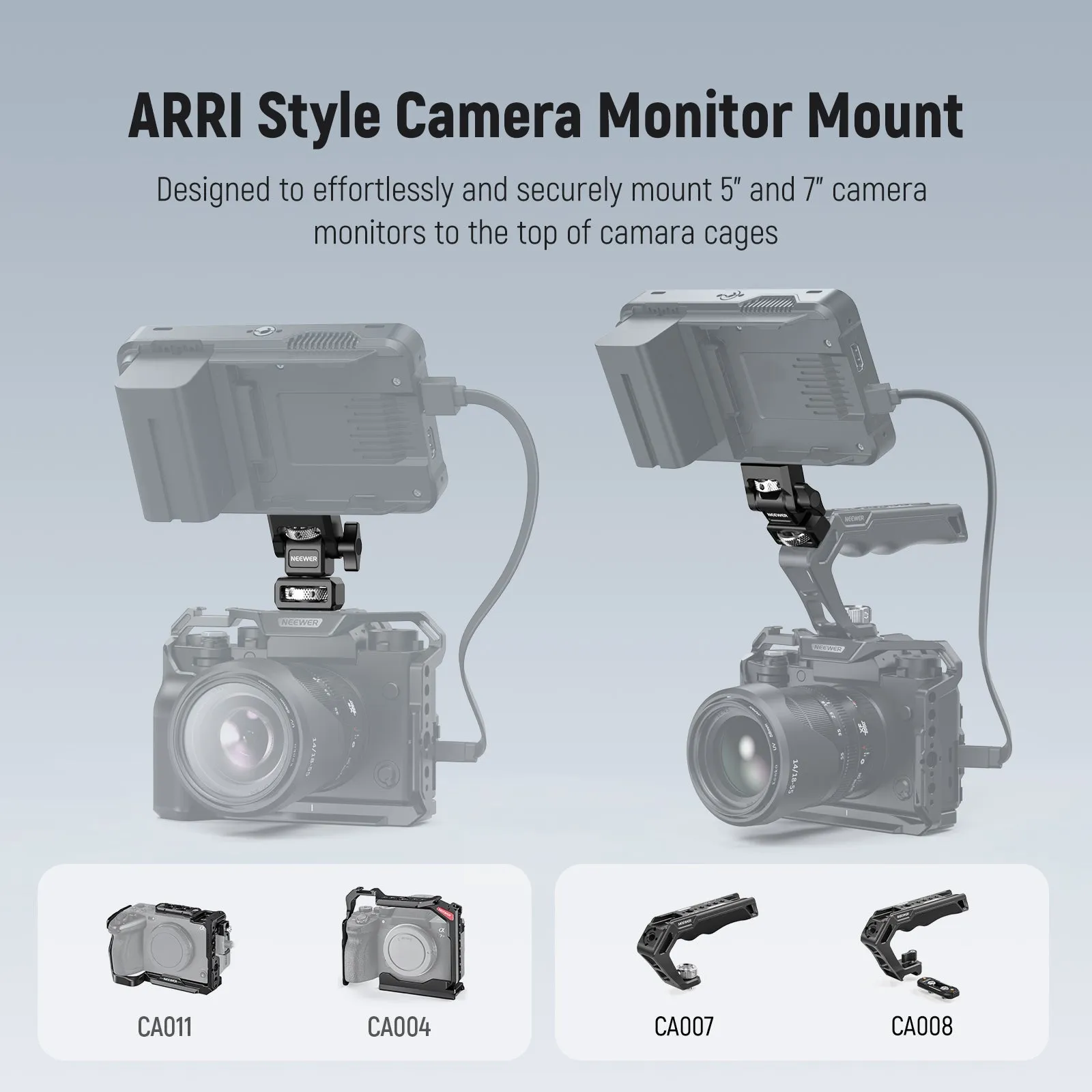 NEEWER MA004 Camera Monitor Mount With ARRI Locating