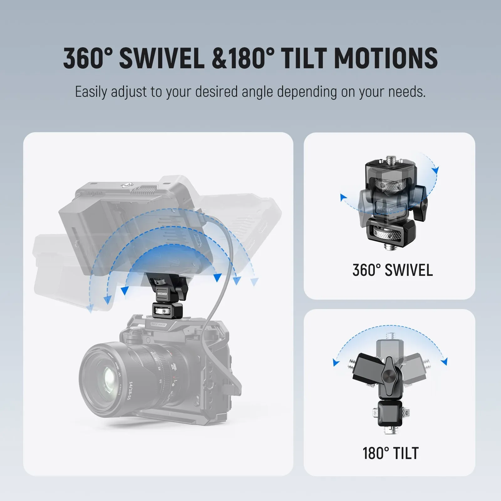 NEEWER MA004 Camera Monitor Mount With ARRI Locating