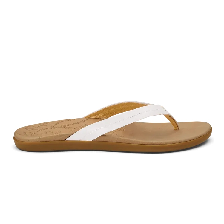 Olukai W Honu BRIGHT WHT / GOLDEN SAND