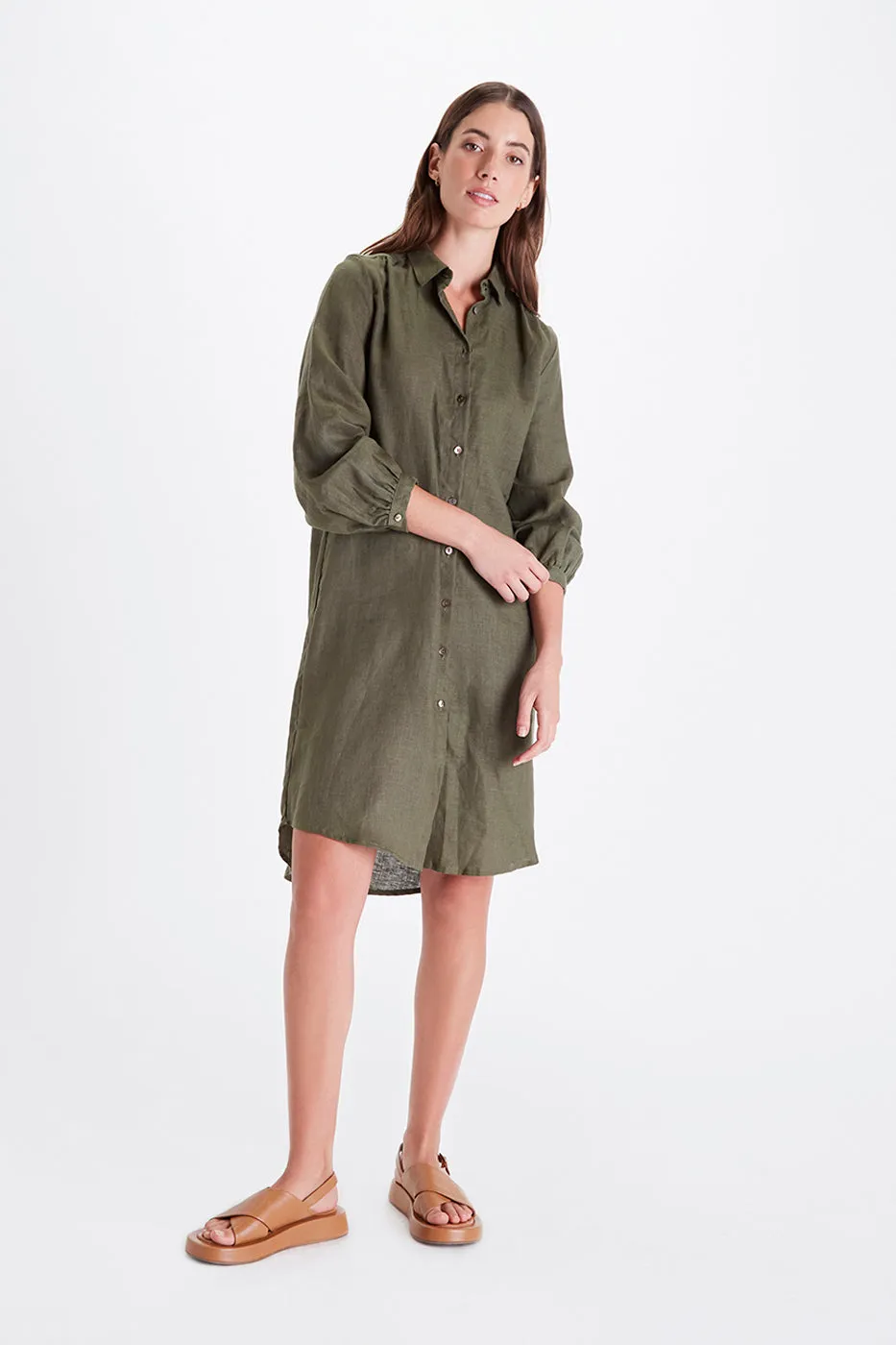 Petra Shirt Dress - Linen