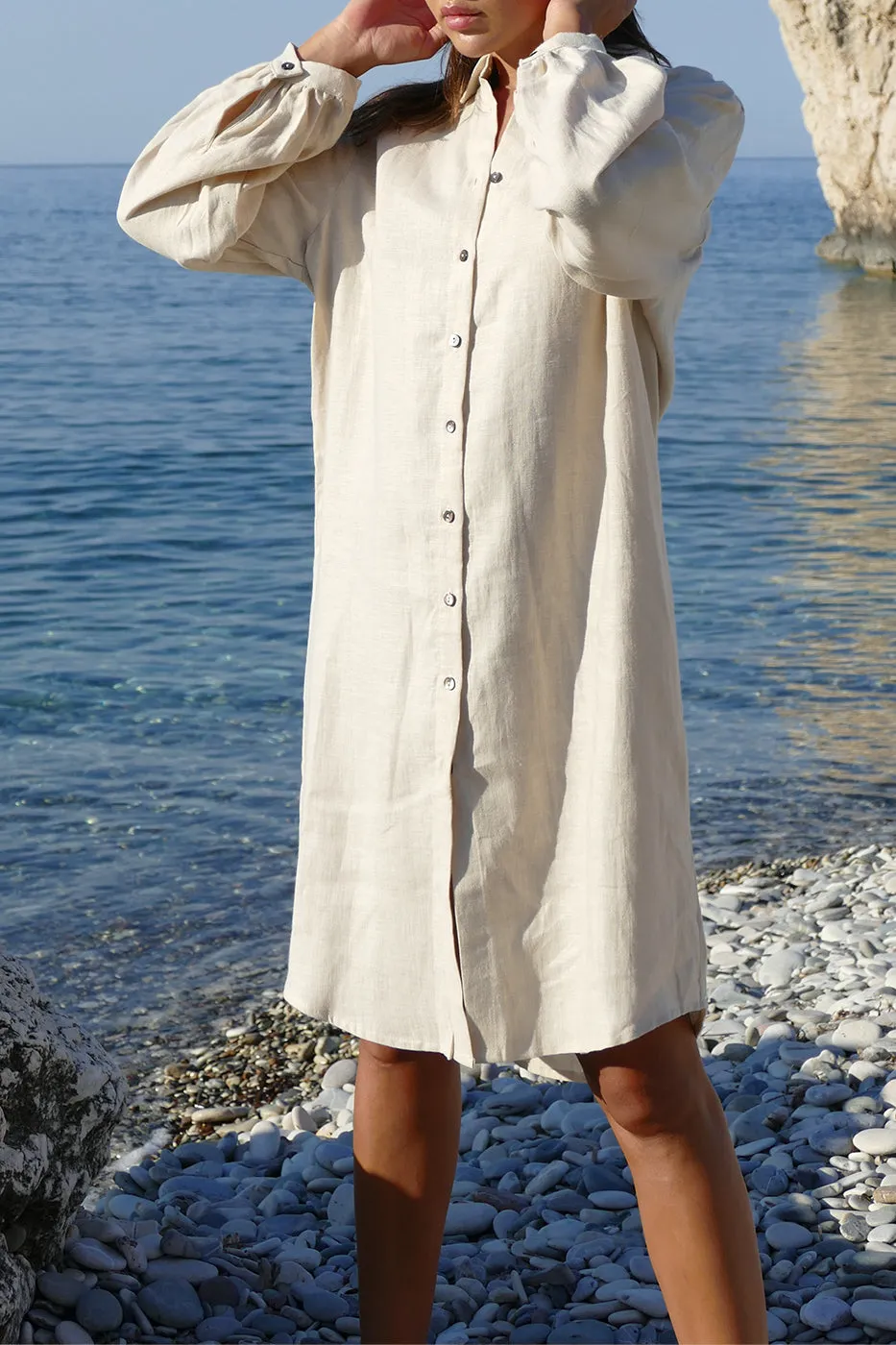 Petra Shirt Dress - Linen