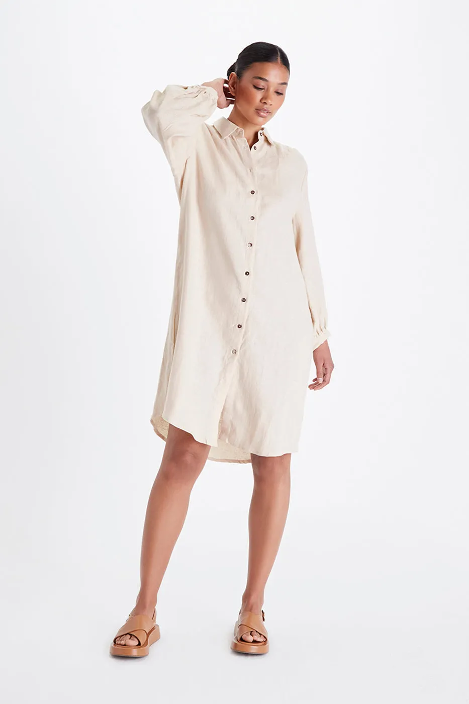 Petra Shirt Dress - Linen