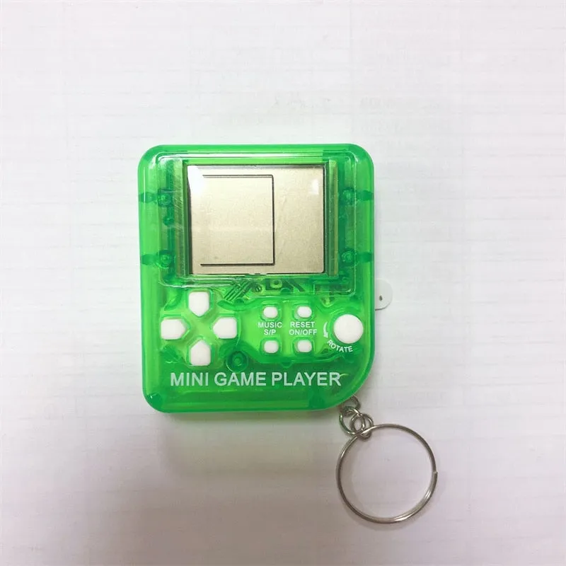 Pocket Mini Classic Game Machine Keychain Children's Handheld Retro Nostalgic Game Console With Keyring Video Game 26 Games Gift