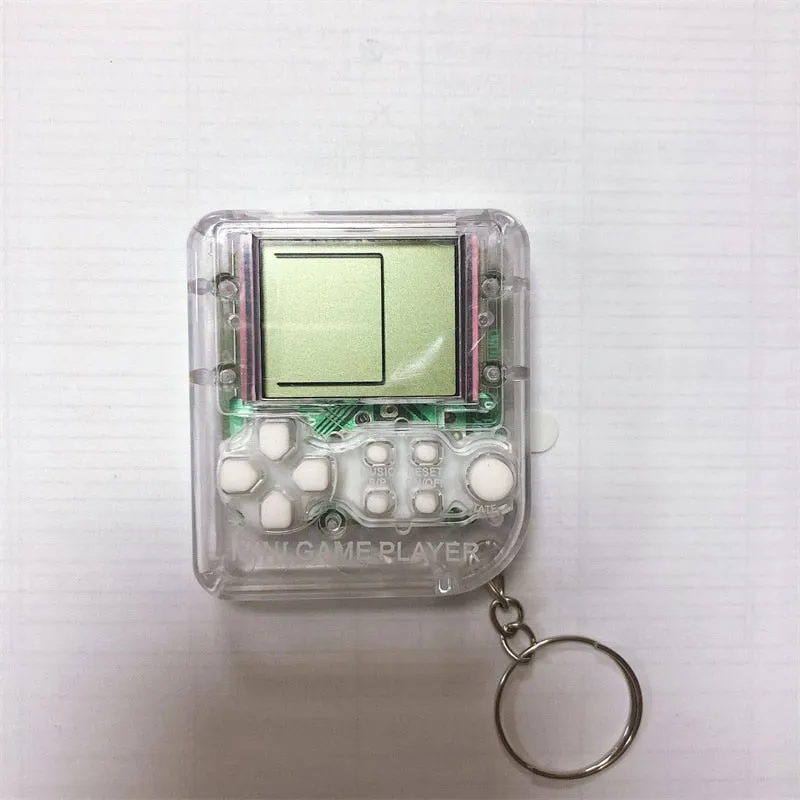 Pocket Mini Classic Game Machine Keychain Children's Handheld Retro Nostalgic Game Console With Keyring Video Game 26 Games Gift