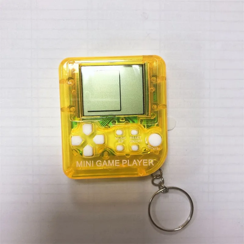 Pocket Mini Classic Game Machine Keychain Children's Handheld Retro Nostalgic Game Console With Keyring Video Game 26 Games Gift