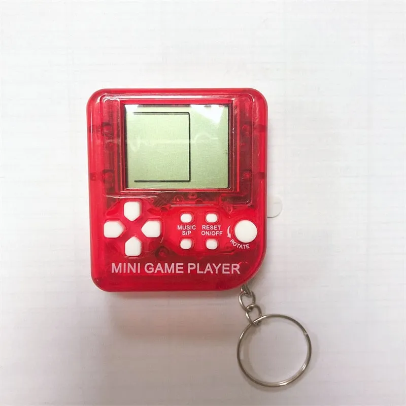 Pocket Mini Classic Game Machine Keychain Children's Handheld Retro Nostalgic Game Console With Keyring Video Game 26 Games Gift