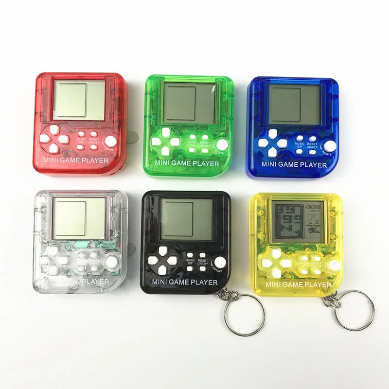 Pocket Mini Classic Game Machine Keychain Children's Handheld Retro Nostalgic Game Console With Keyring Video Game 26 Games Gift