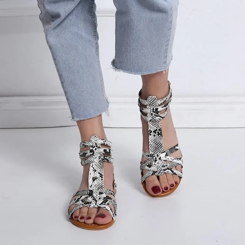 Purpdrank - 2023 Fashion New Women Summer Women Shoes Bohemia Gladiator Beach Flat Casual Leisure Female Ladies Sandals