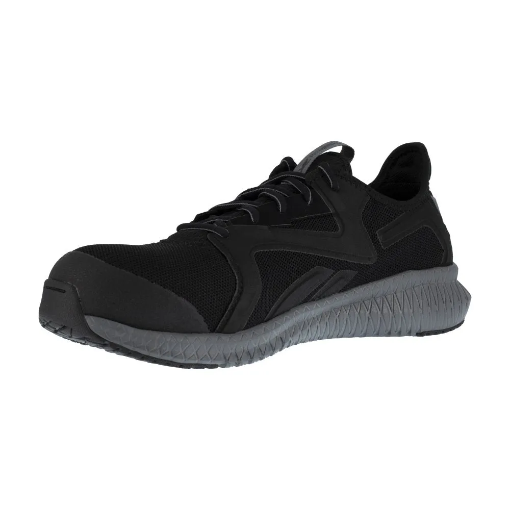 Reebok Flexagon 3.0 Athletic Work Shoe Men's Composite Toe Rb4064 In Black And Grey