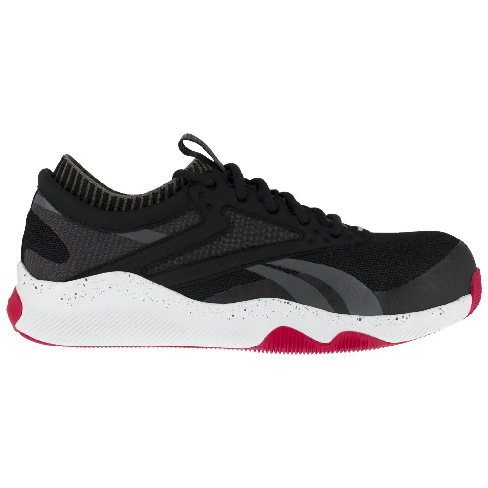 Reebok Hiit Tr Athletic Work Shoe Men's Composite Toe Rb4080 In Black And Red