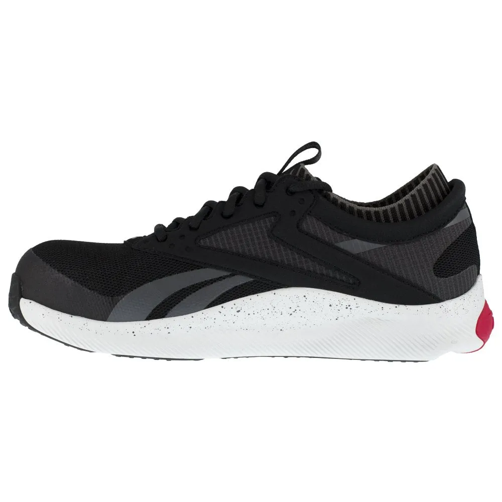 Reebok Hiit Tr Athletic Work Shoe Men's Composite Toe Rb4080 In Black And Red