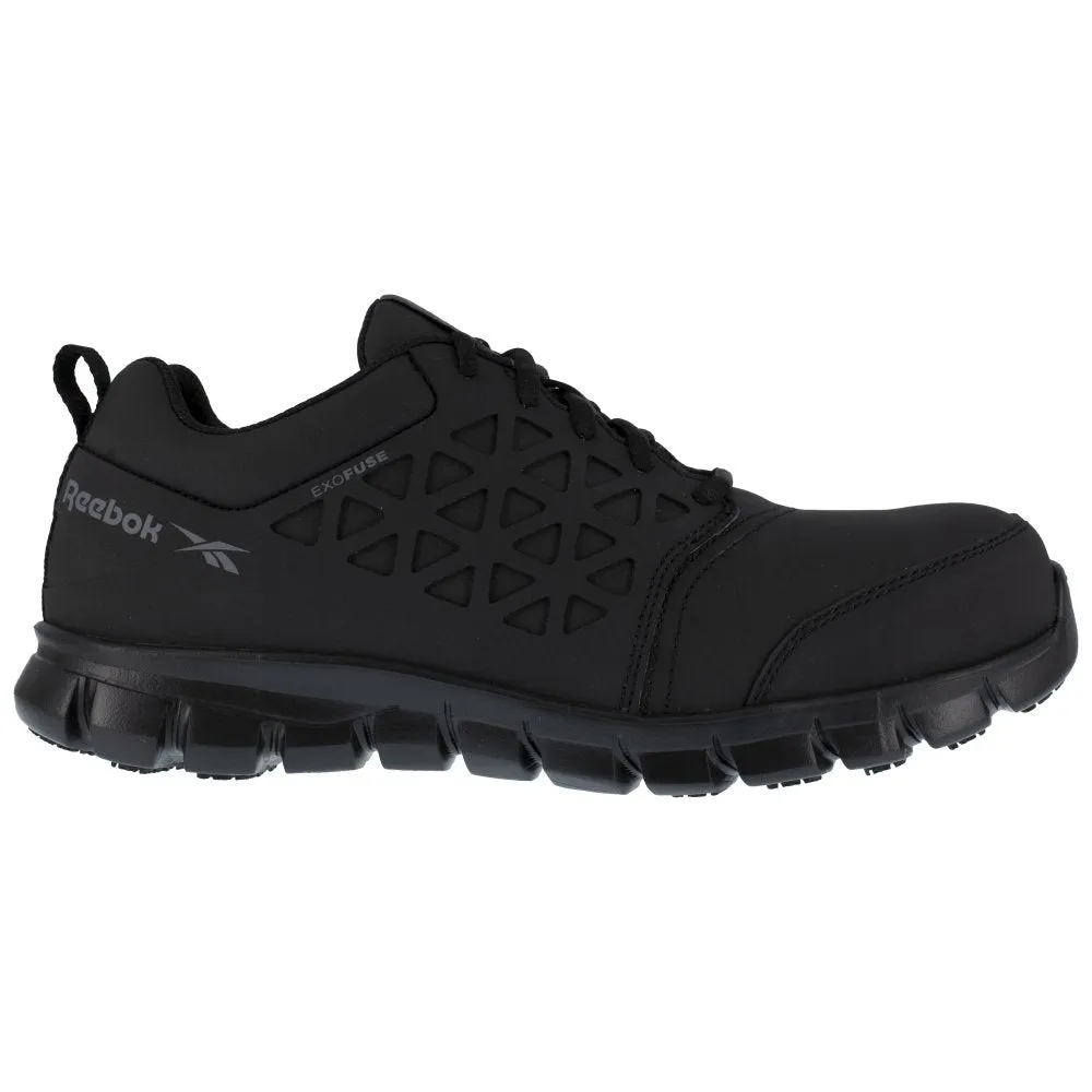 Reebok Sublite Cushion Athletic Work Shoe Men's Composite Toe Rb4051 In Black