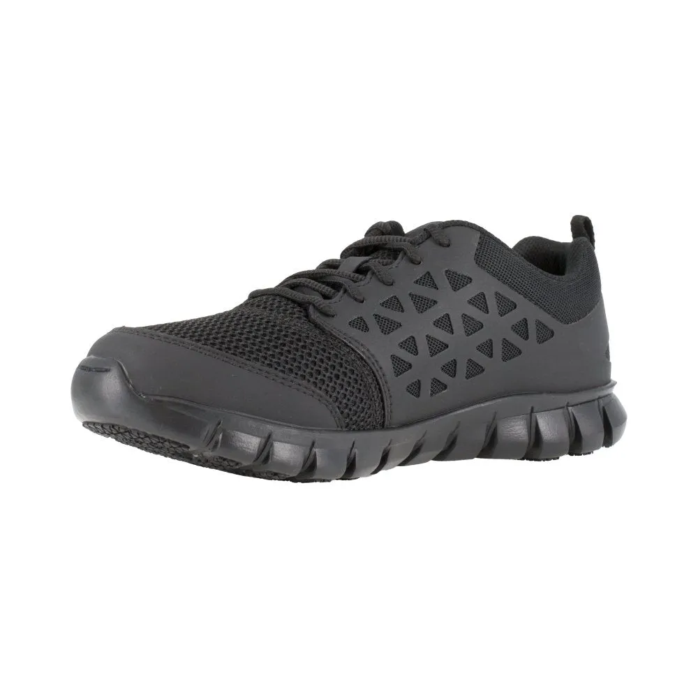 Reebok Sublite Cushion Athletic Work Shoe Men's Soft Toe Rb4035 In Black