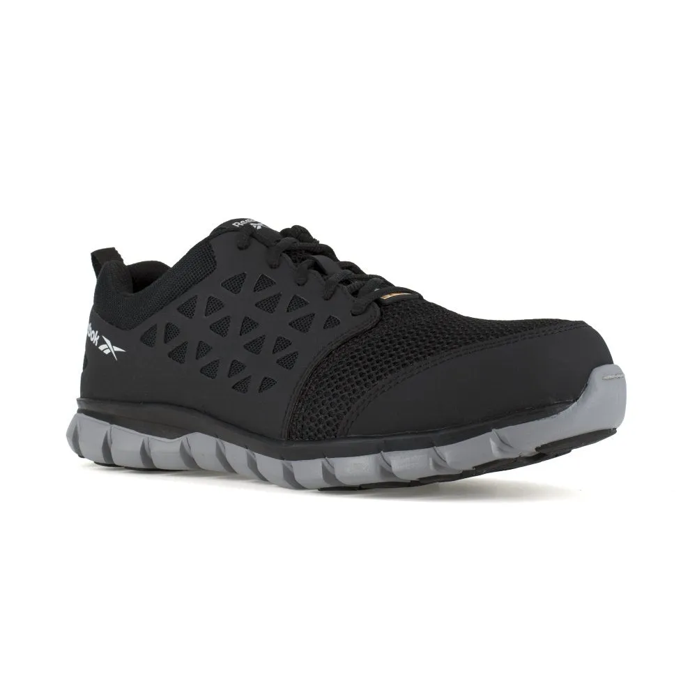 Reebok Sublite Cushion Athletic Work Shoe Women's Composite Toe Ib041 In Black