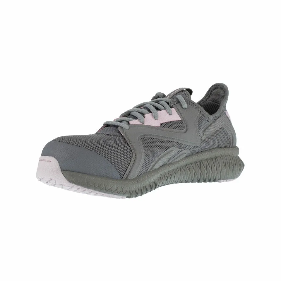 Reebok Women's Grey and Pink Flexagon 3.0 Work Shoe #RB461