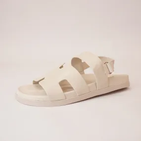 Reefa Milk Leather Sandals