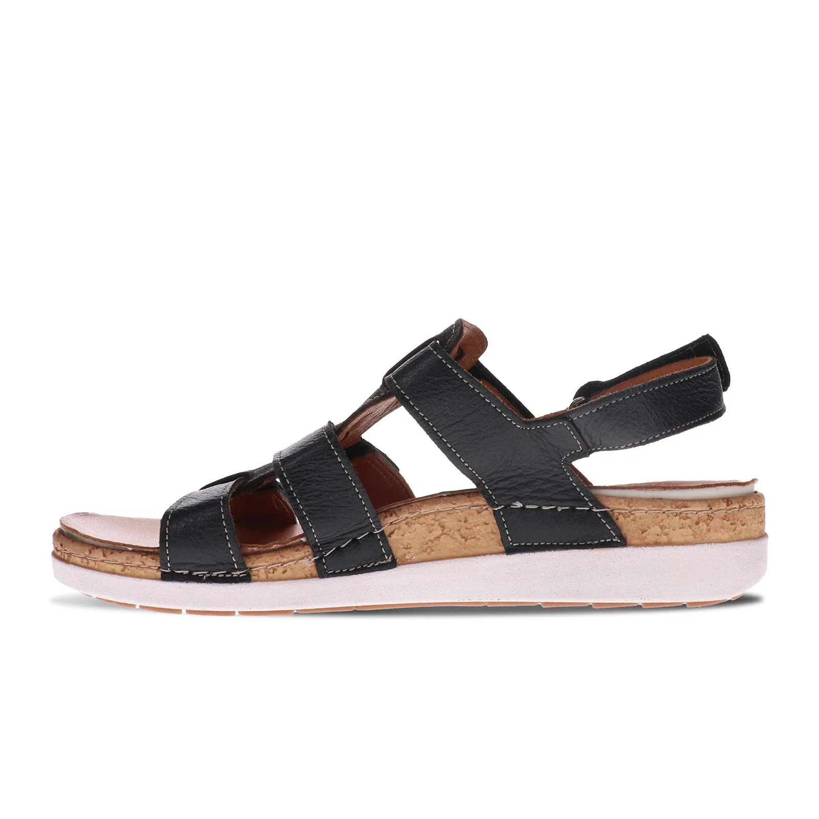 Revere Santorini Backstrap Sandal (Women) - Black