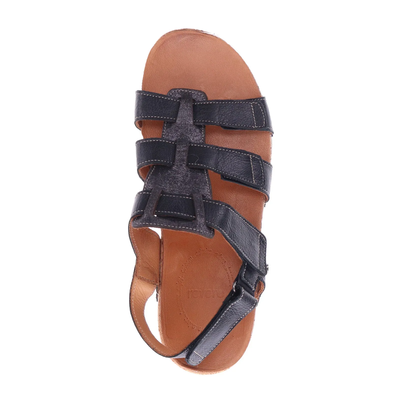 Revere Santorini Backstrap Sandal (Women) - Black