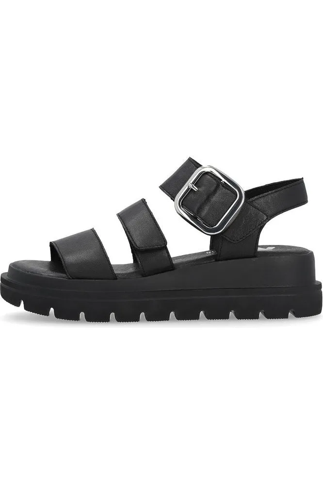 Rieker Ladies Sandals W1650 00 Black