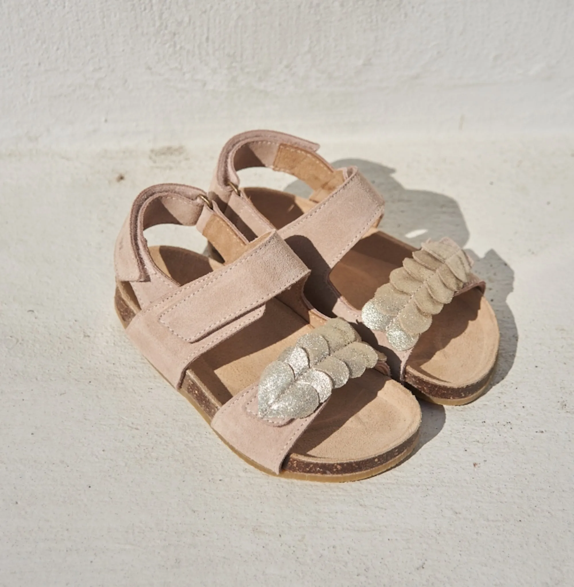 Sandal Cork Open Toe Clara - beige rose