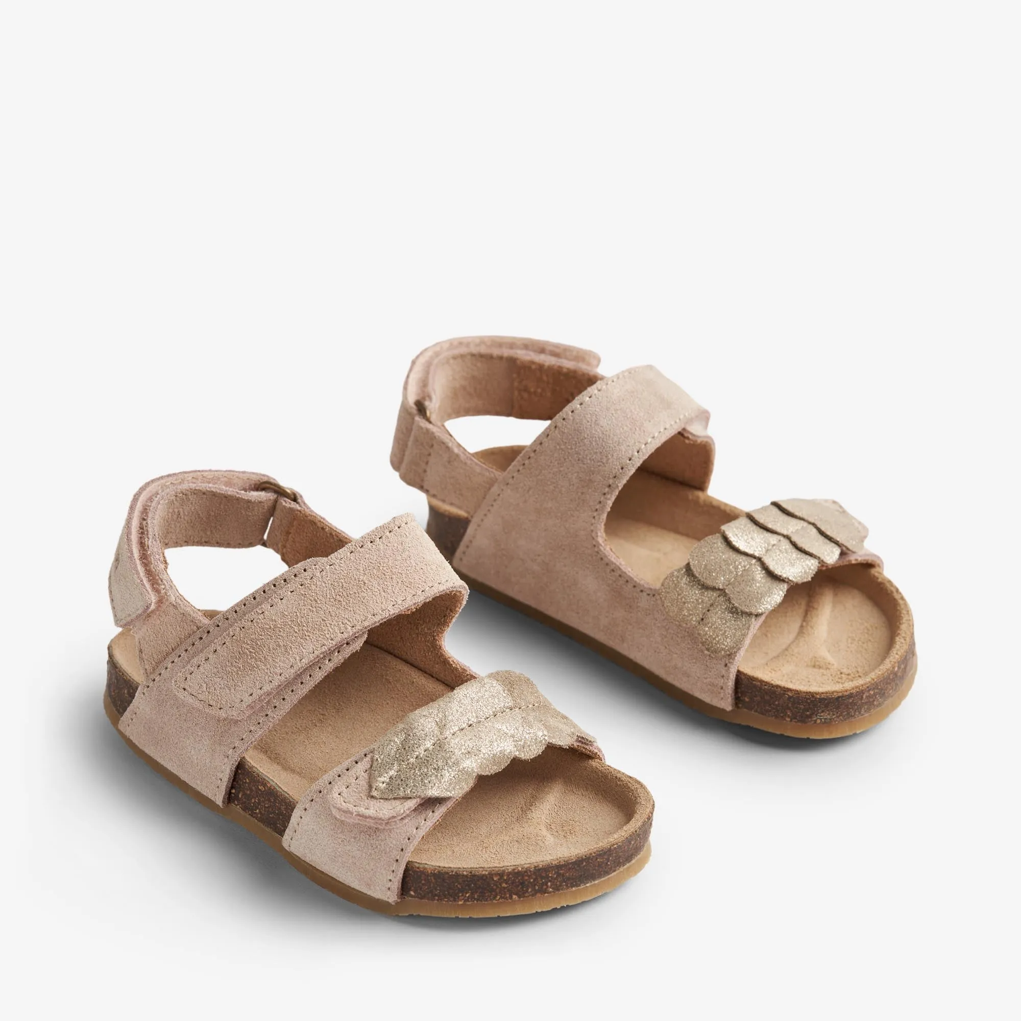 Sandal Cork Open Toe Clara - beige rose