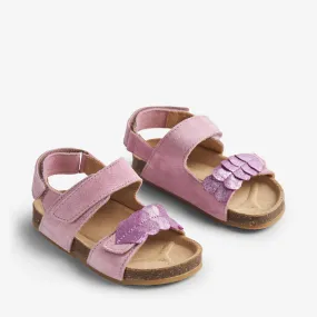 Sandal Cork Open Toe Clara - spring lilac