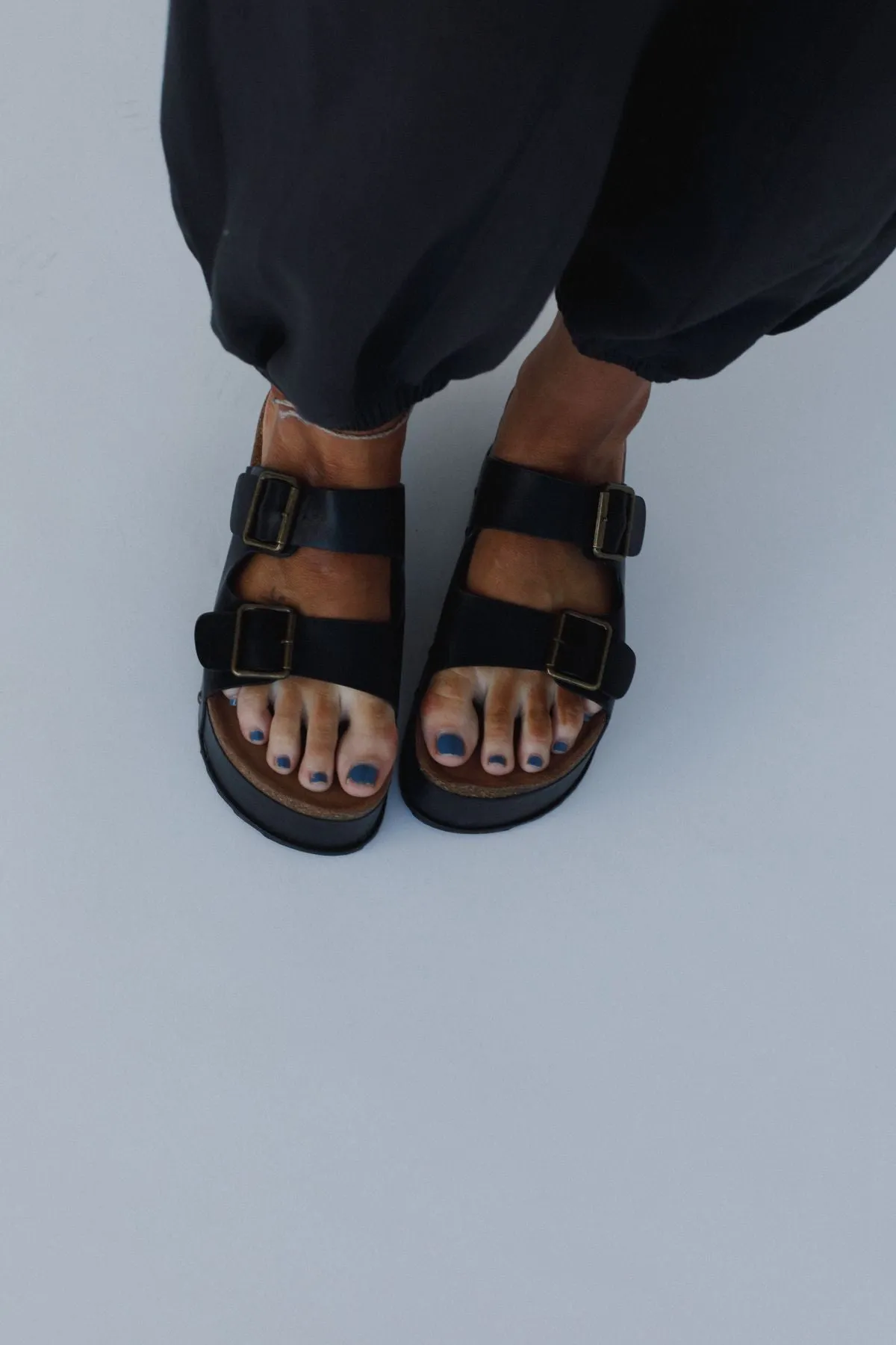 Shoreline Platform Sandals - Black