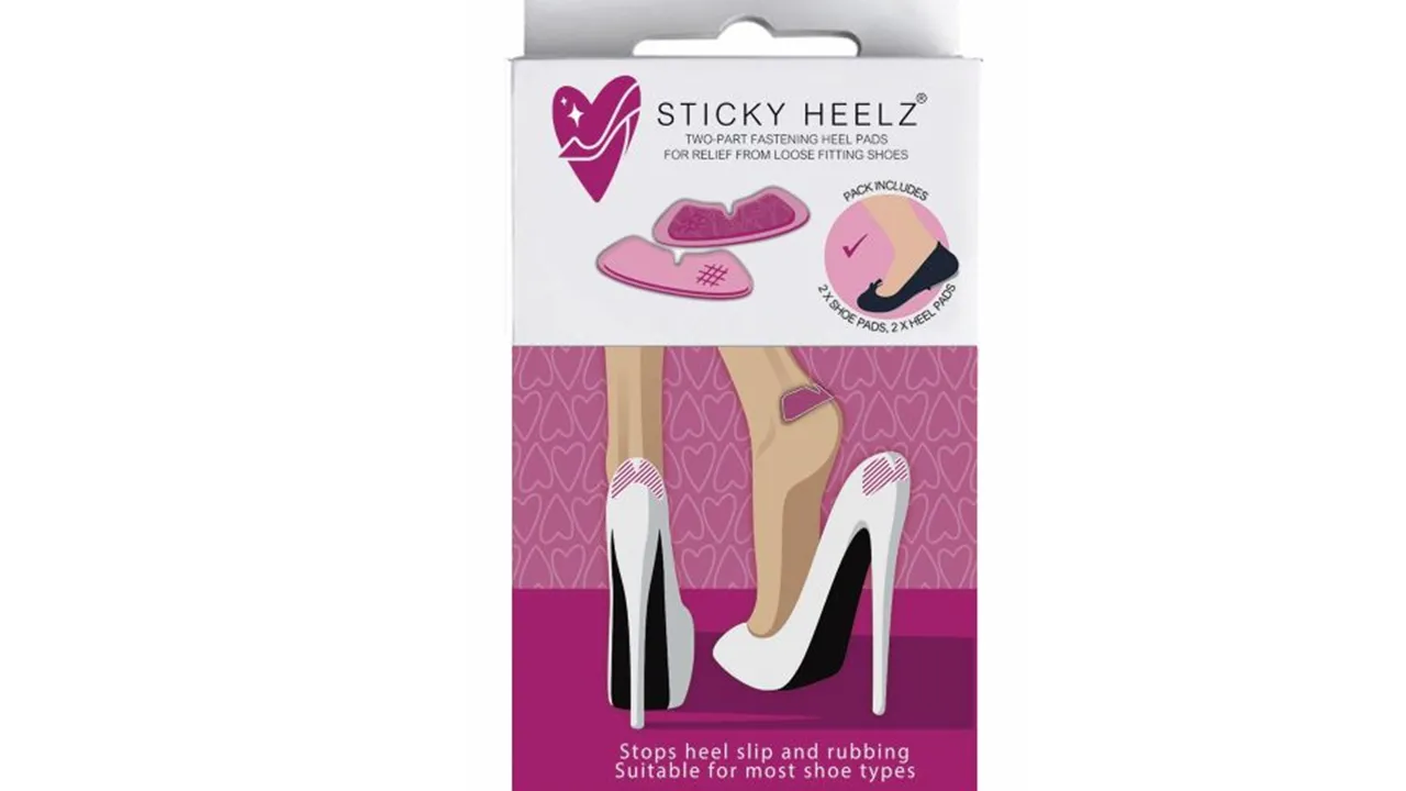 SMALL PACK OF STICKY HEELZ ANIT-SLIP HEEL GRIPS (4 pieces)