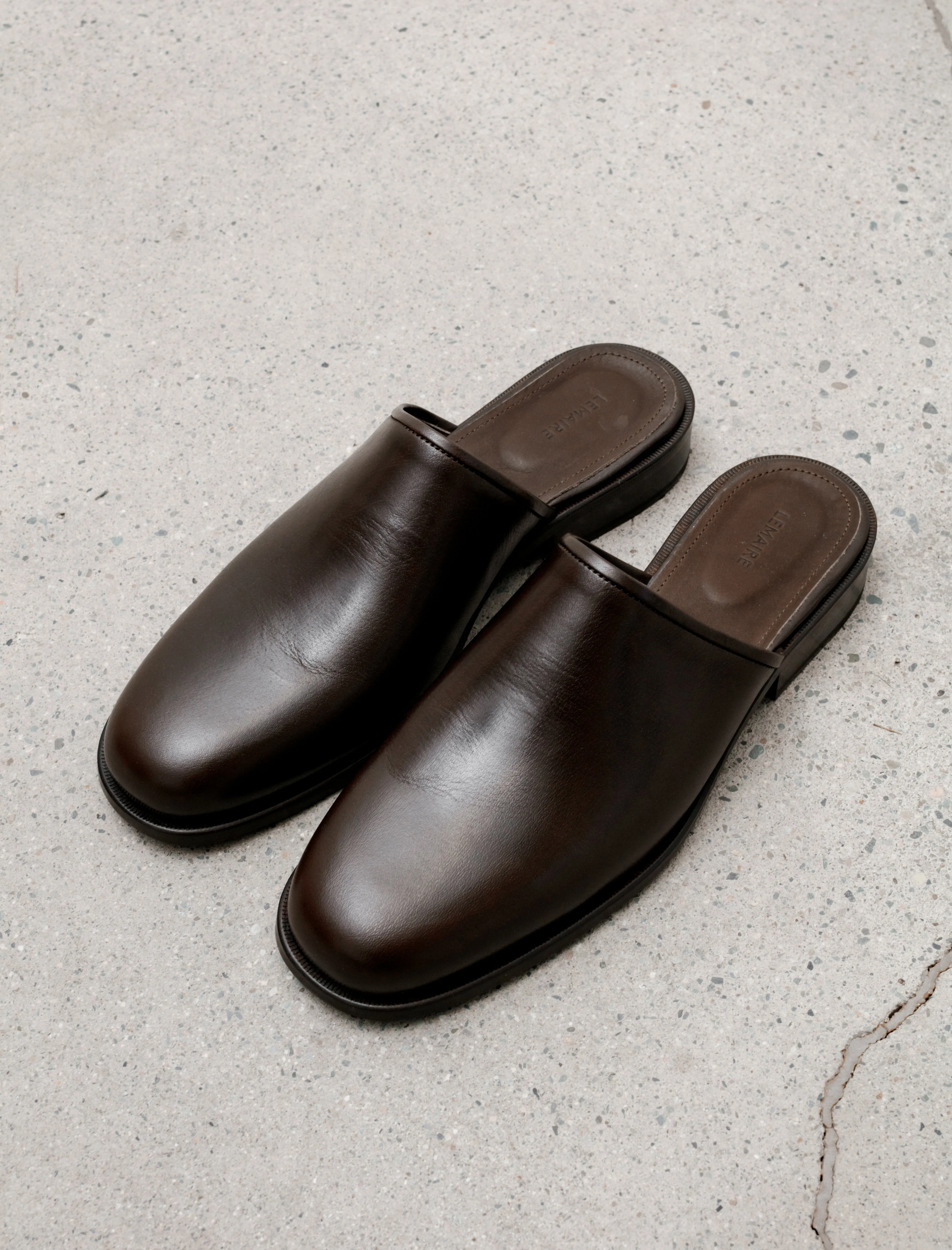 Square Mule Dark Brown