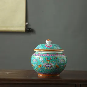 Tang Colourful Chinese Ceramic Container