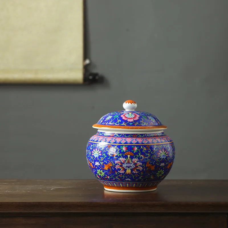 Tang Colourful Chinese Ceramic Container