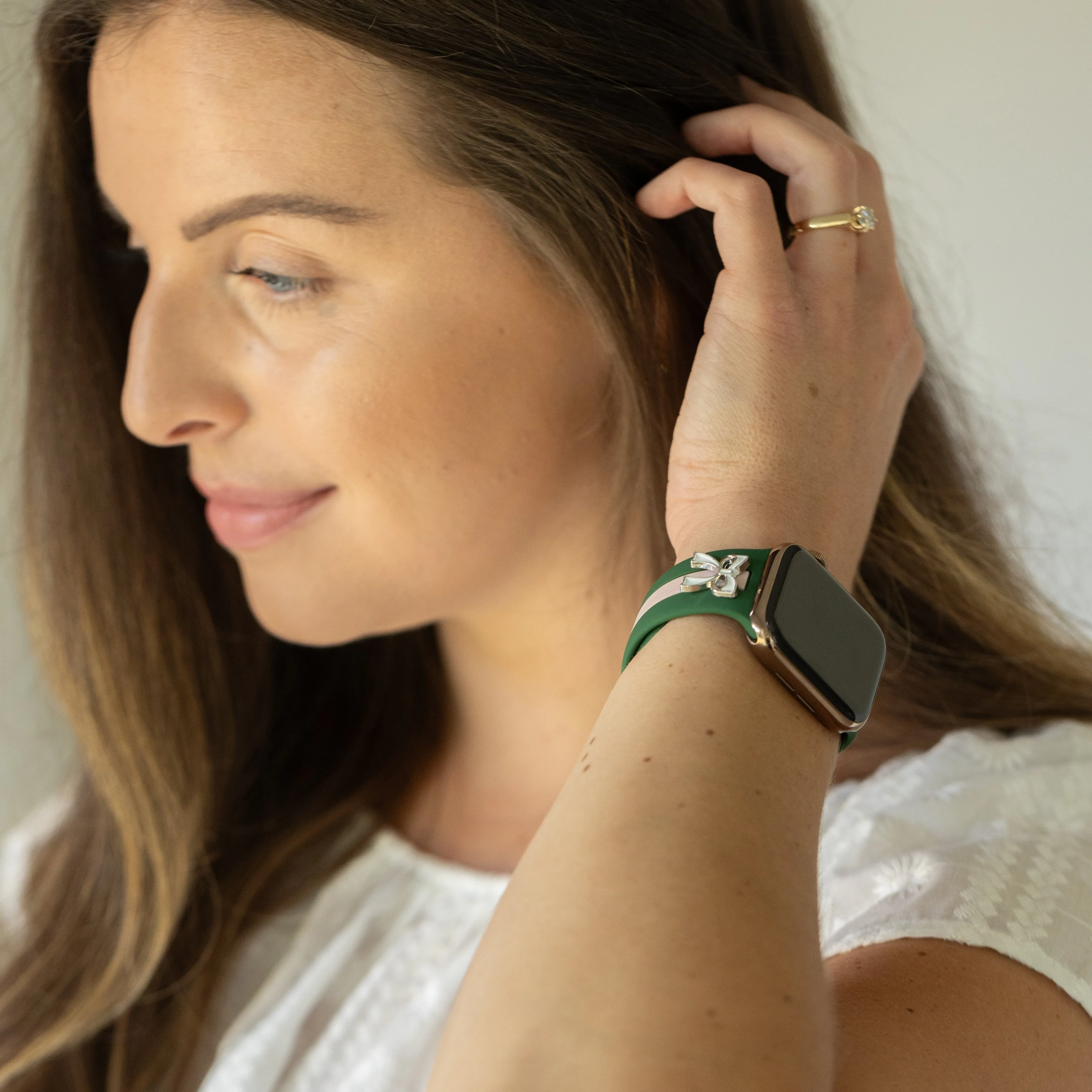 The It Girl Pink and Green Smart Watch Band