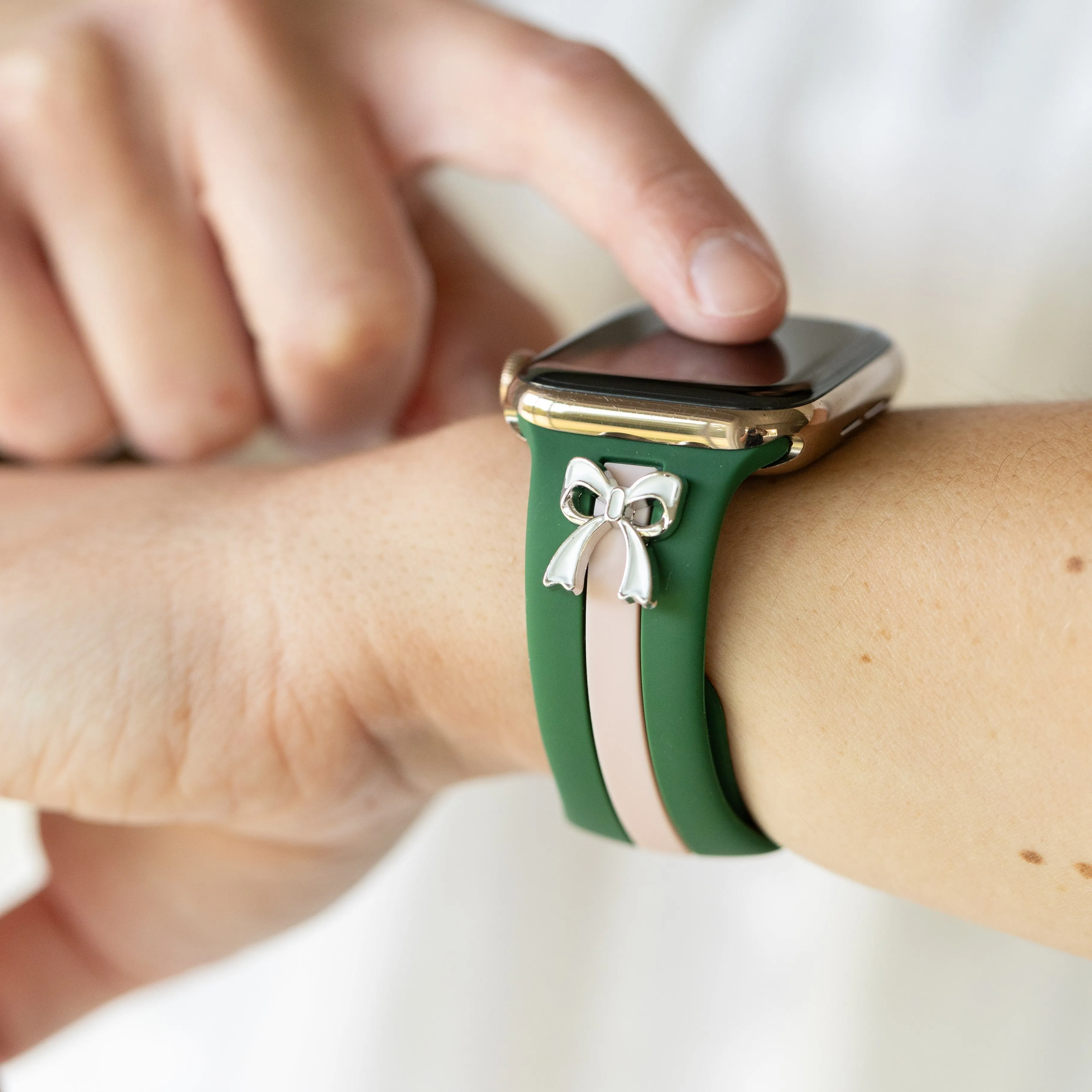 The It Girl Pink and Green Smart Watch Band