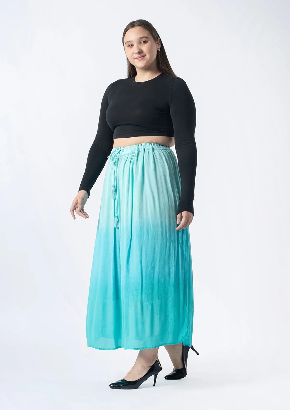 Tie-Dye Long Skirt