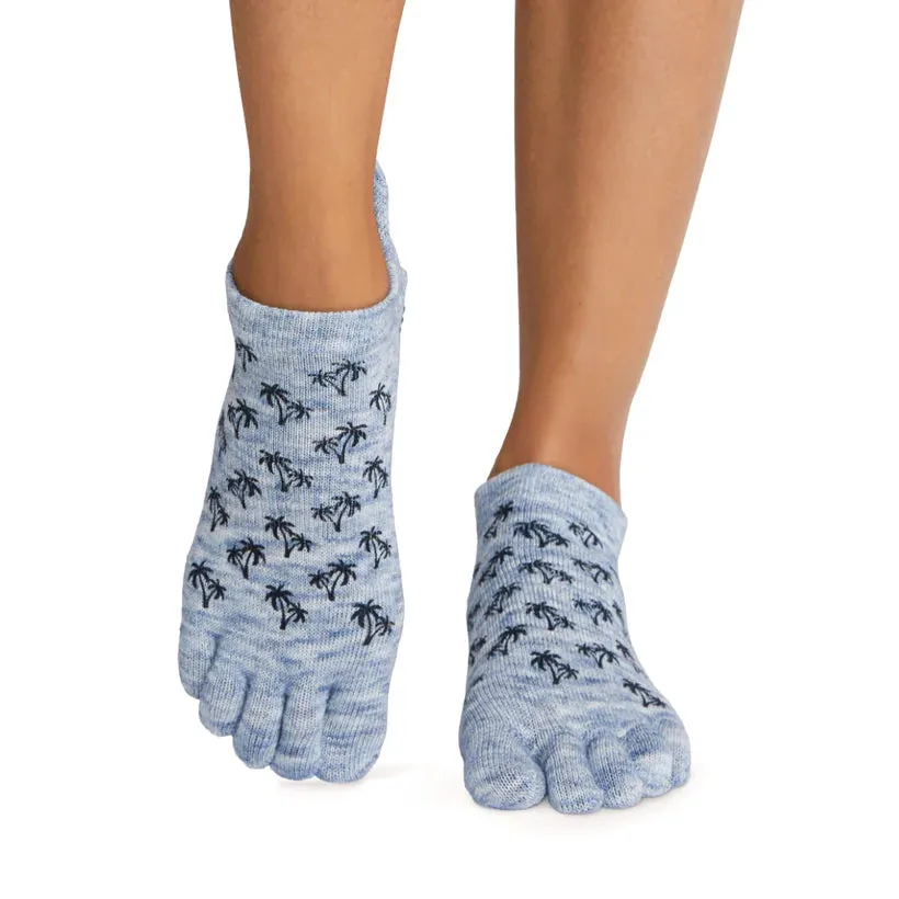 TOESOX Grip Full Toe Low Rise - Deep Sea