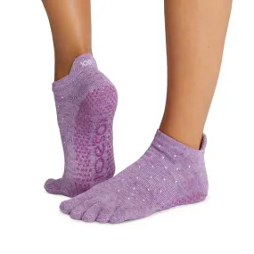 TOESOX Grip Full Toe Low Rise - Violet Twinkle